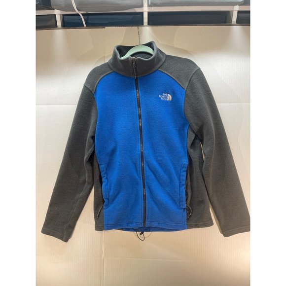 Mens Size Small The North Face Fleece Jacket Coat Blue Grey - Picture 11 of 15